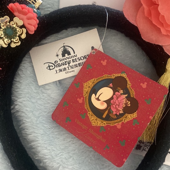 Disney Authentic Princess Minnie mouse ear Headband Shanghai Disneyland *NEW* - Picture 3 of 9